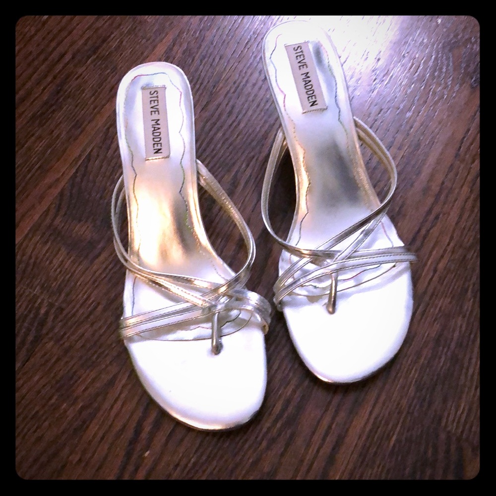 Silver Steve Madden heels